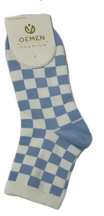 OEMEN носки женские PW504 голубой/белый р.23